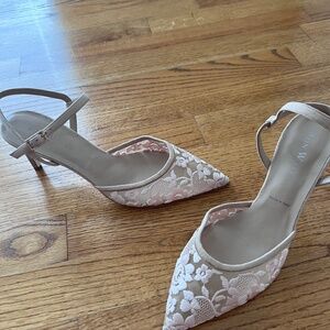 Ron White Floral Blush Heels